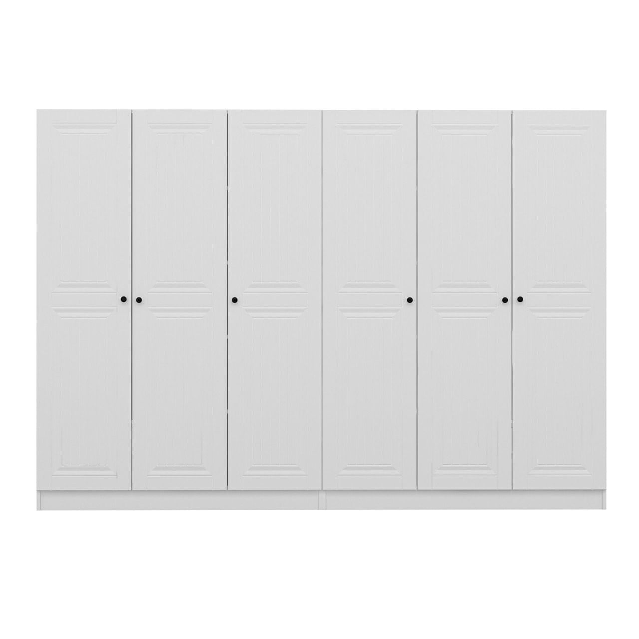 Dulap Hanah Home, PAL melaminat, 270 x 52 x 210 cm, alb, 506MNR2710 — imaginea 2