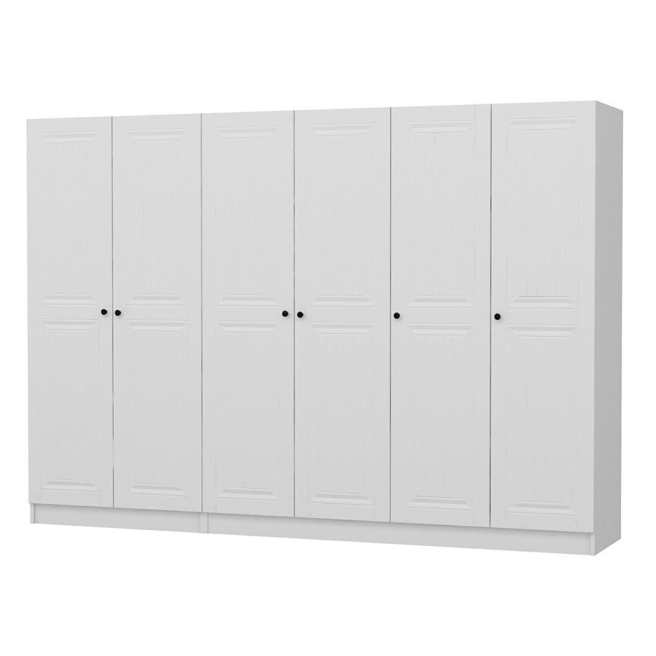 Dulap Hanah Home, PAL melaminat, 270 x 52 x 210 cm, alb, 506MNR2708 — imaginea 5