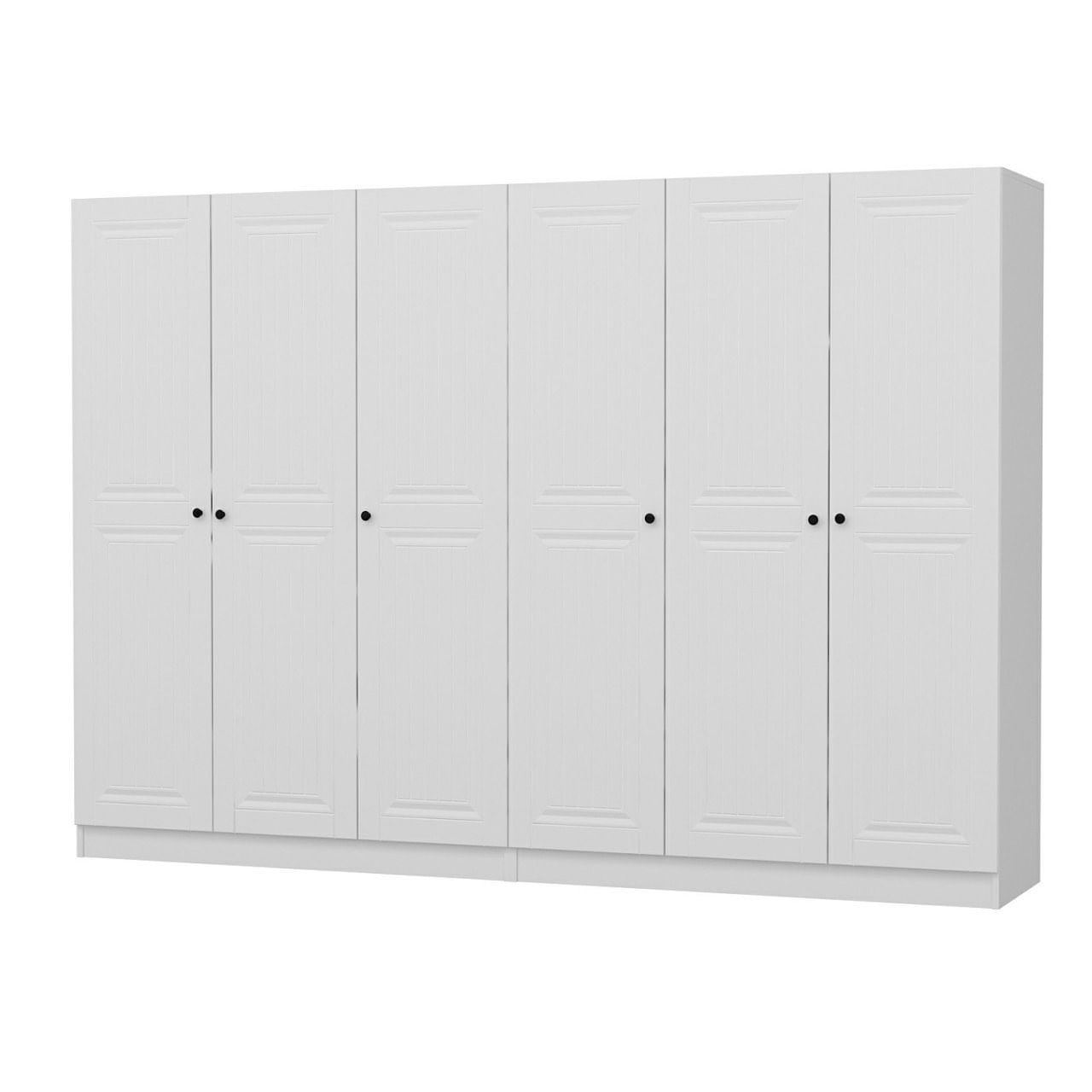 Dulap Hanah Home, PAL melaminat, 270 x 52 x 210 cm, alb, 506MNR2710 — imaginea 8