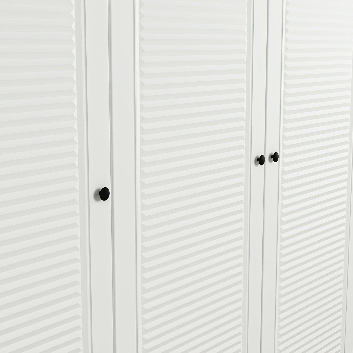 Dulap Hanah Home, PAL melaminat, 270 x 52 x 210 cm, alb, 506MNR2903 — imaginea 3