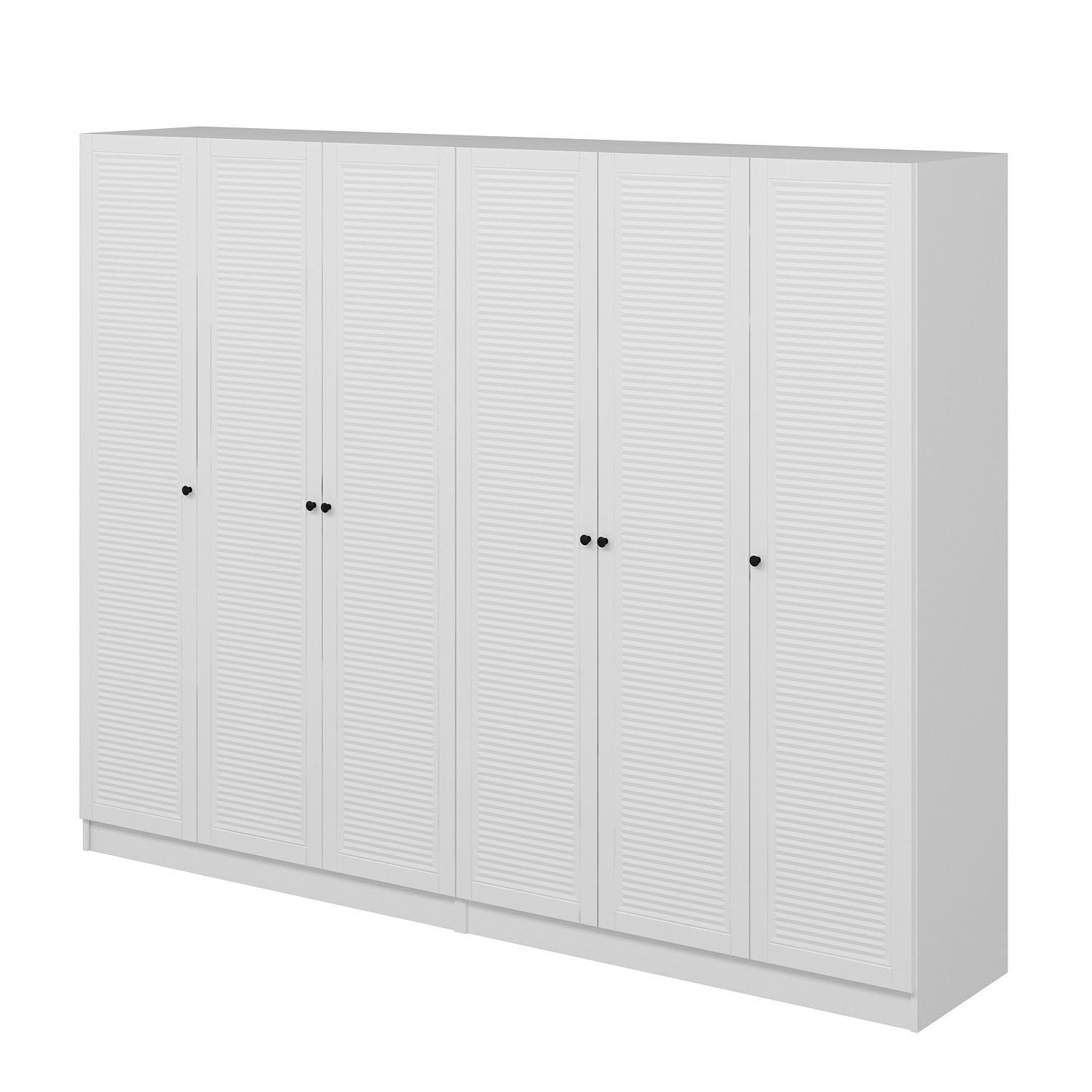 Dulap Hanah Home, PAL melaminat, 270 x 52 x 210 cm, alb, 506MNR2768 — imaginea 2