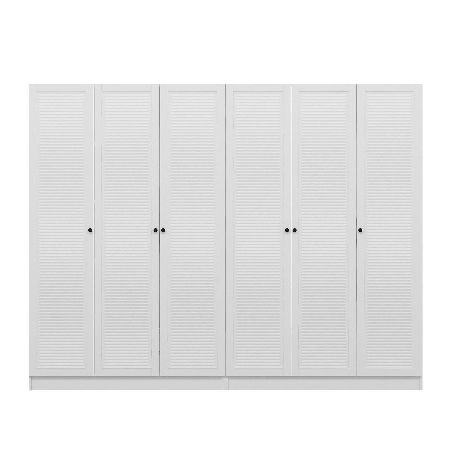 Dulap Hanah Home, PAL melaminat, 270 x 52 x 210 cm, alb, 506MNR2768 — imaginea 4
