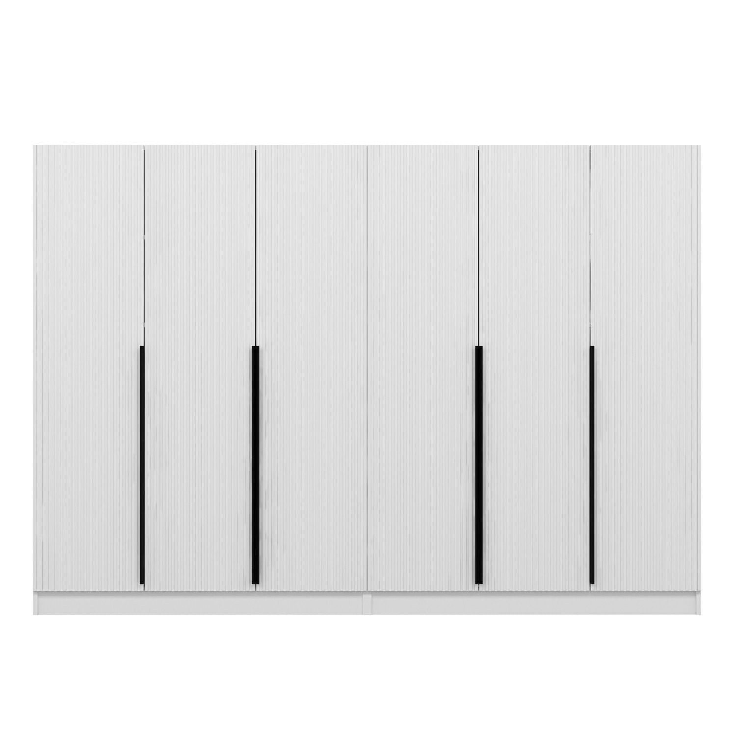 Dulap Hanah Home, PAL melaminat, 270 x 52 x 210 cm, alb, 506MNR2760 — imaginea 5