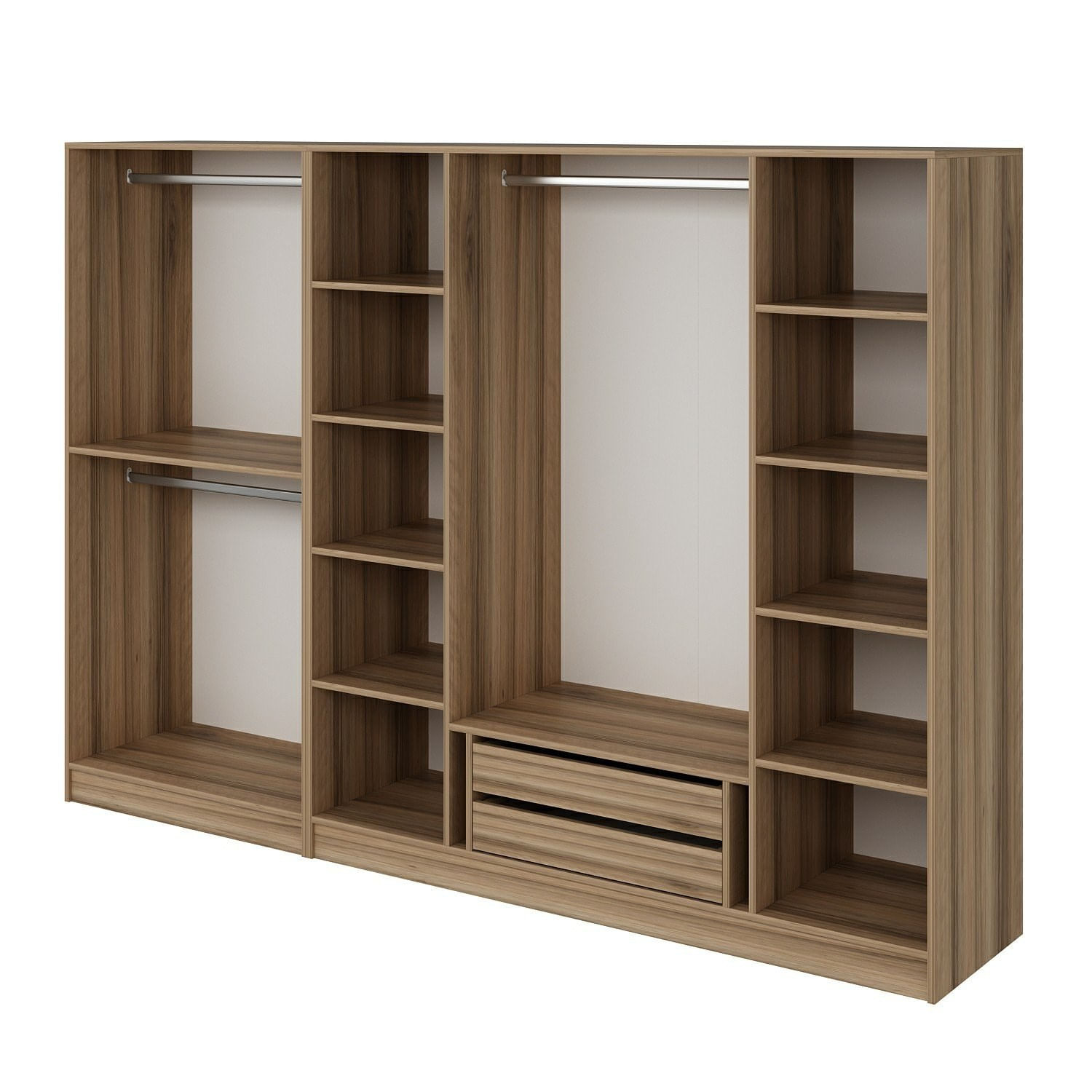 Dulap Hanah Home, PAL melaminat, 270 x 52 x 210 cm, dore, 506MNR2512 — imaginea 3