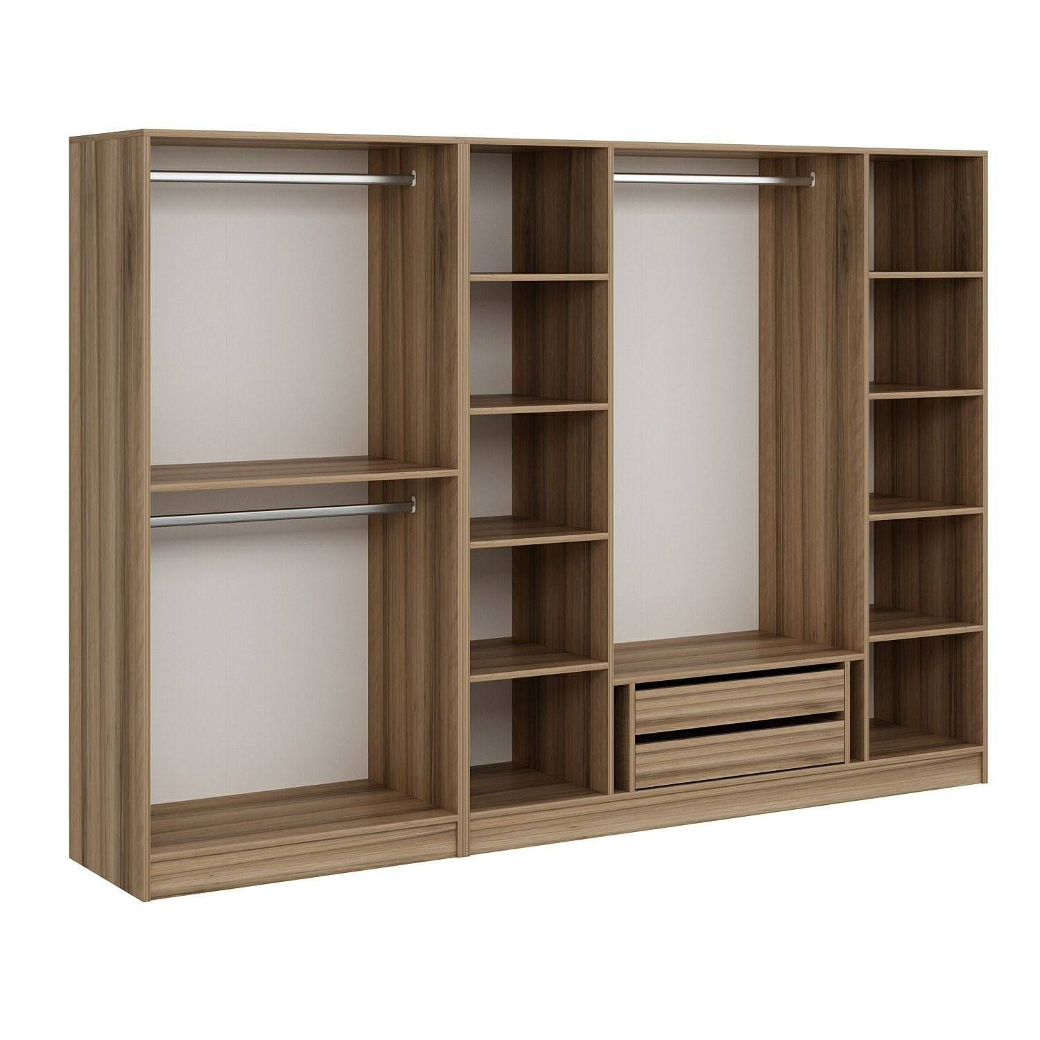 Dulap Hanah Home, PAL melaminat, 270 x 52 x 210 cm, dore, 506MNR2512 — imaginea 6