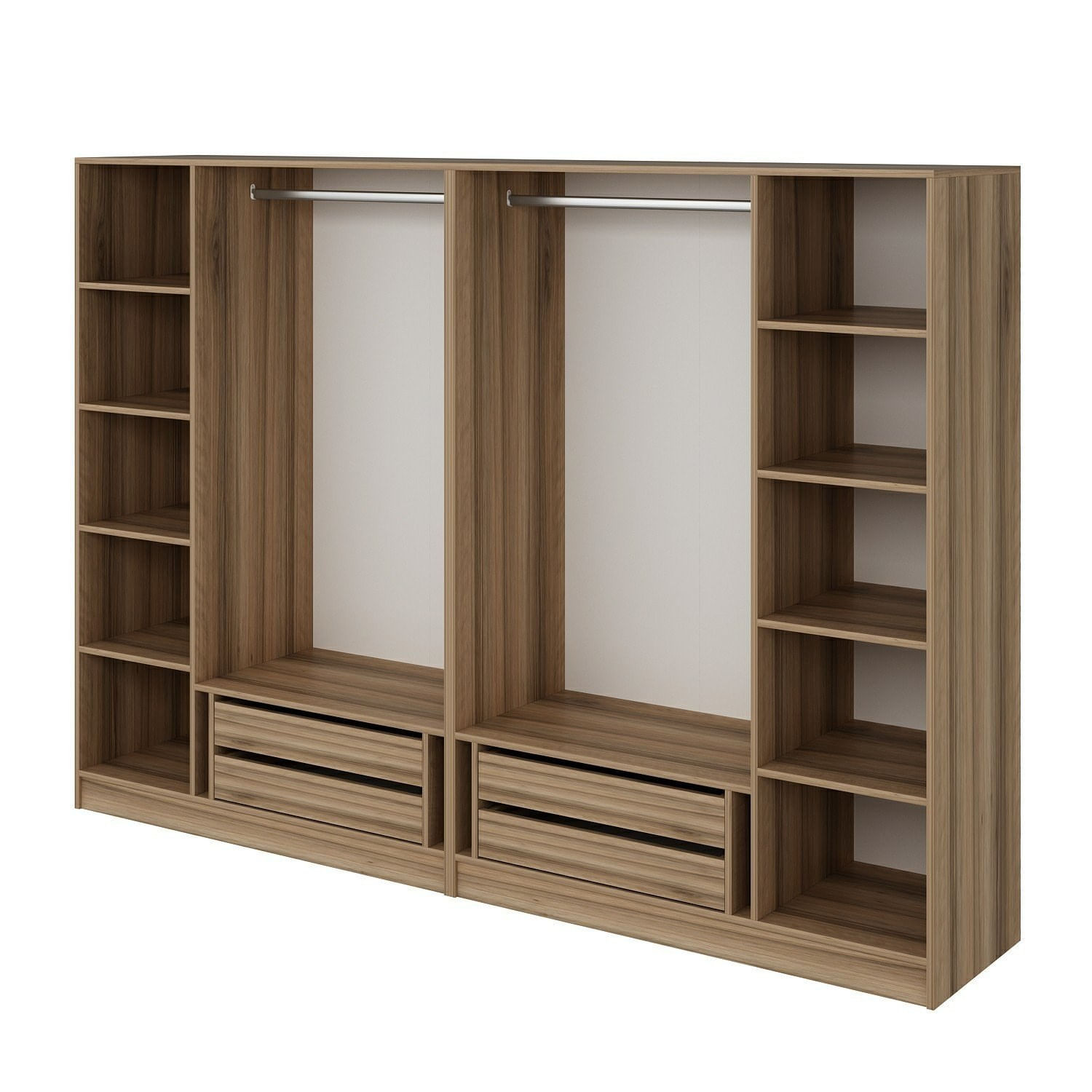 Dulap Hanah Home, PAL melaminat, 270 x 52 x 210 cm, dore, 506MNR2514 — imaginea 7