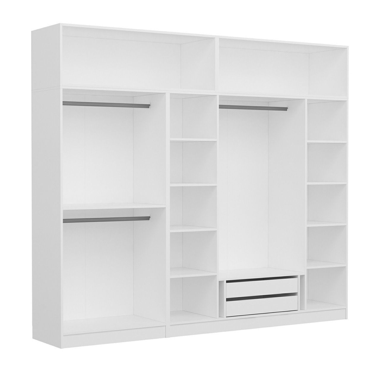 Dulap Hanah Home, PAL melaminat, 270 x 52 x 255 cm, antracit, 506MNR2882 — imaginea 8