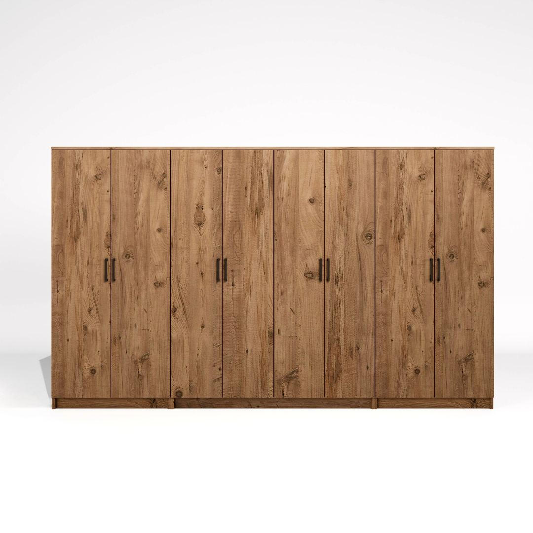 Dulap Hanah Home, PAL melaminat, 300 x 51.8 x 180 cm, atlantic pine, 350MWD1164 — imaginea 7