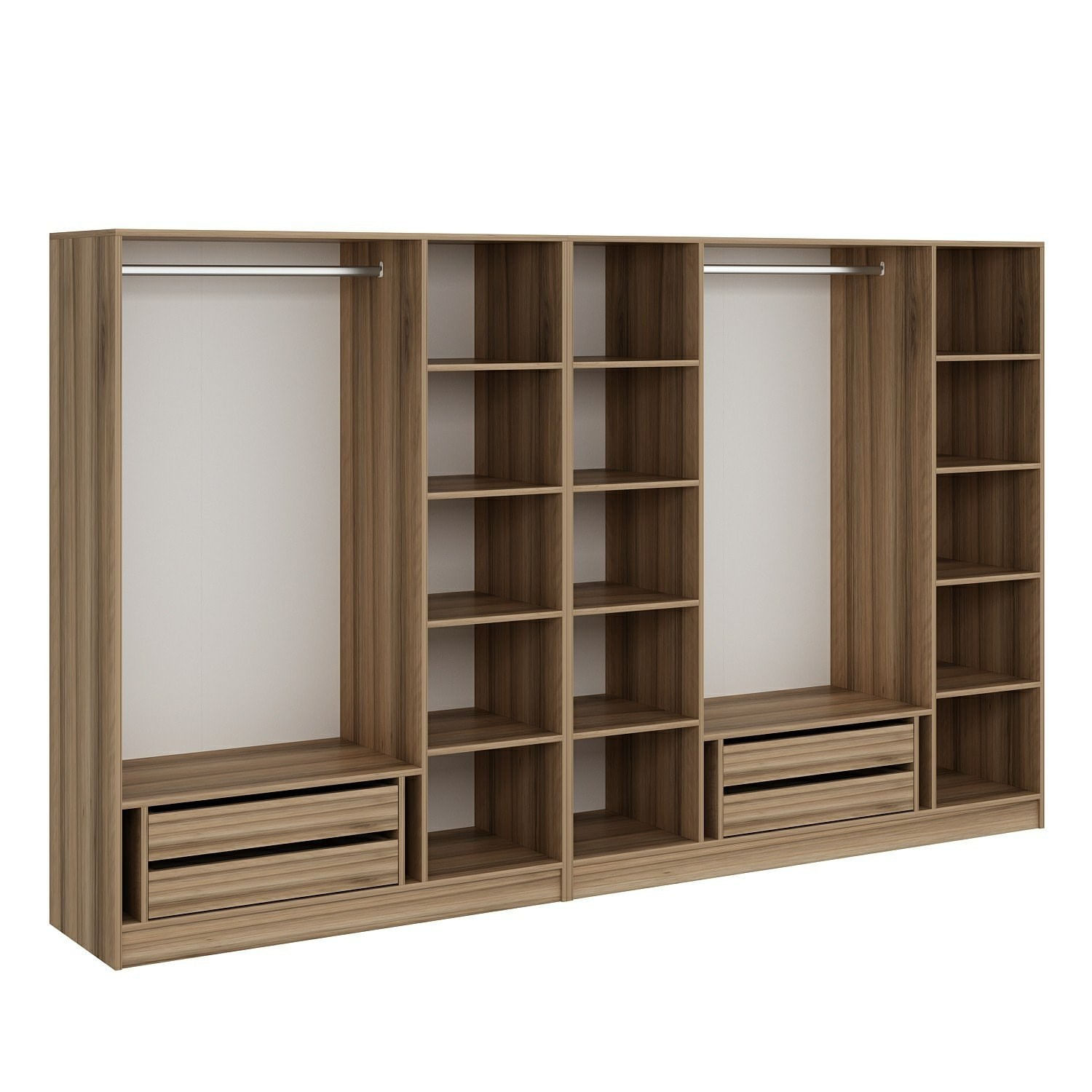 Dulap Hanah Home, PAL melaminat, 315 x 52 x 190 cm, dore, 506MNR2621 — imaginea 2