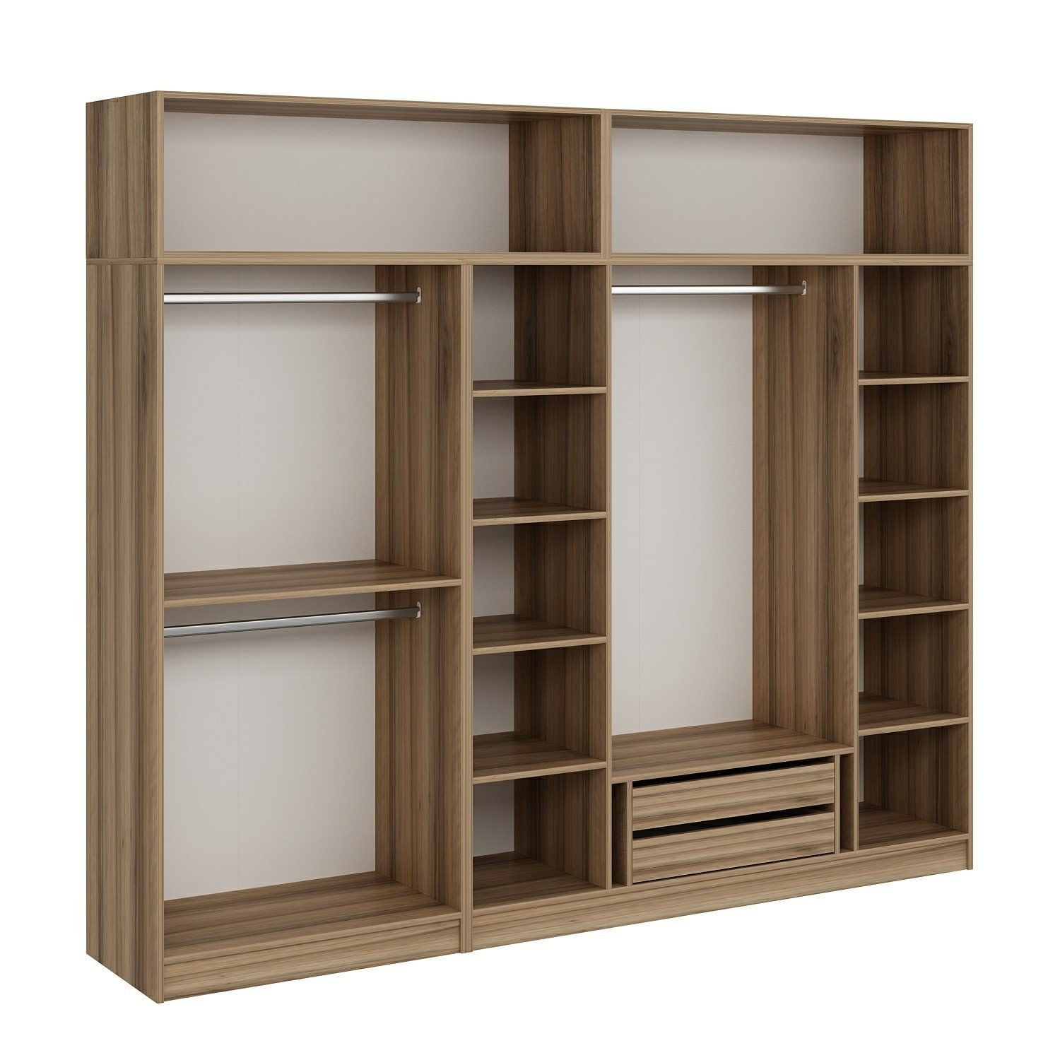 Dulap Hanah Home, PAL melaminat, 270 x 52 x 255 cm, dore, 506MNR2894 — imaginea 4