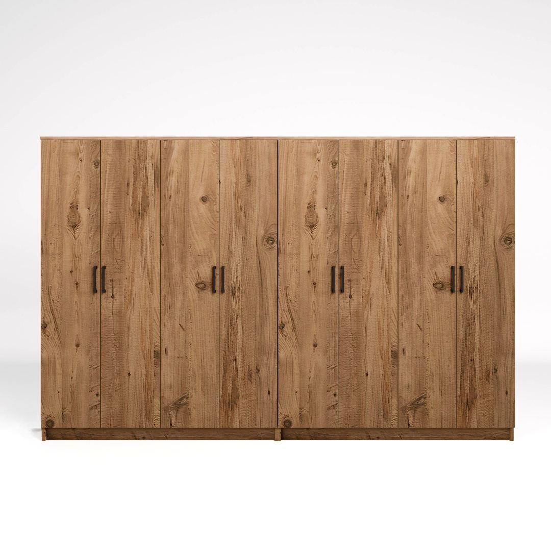 Dulap Hanah Home, PAL melaminat, 280 x 51.8 x 180 cm, atlantic pine, 350MWD1160 — imaginea 6
