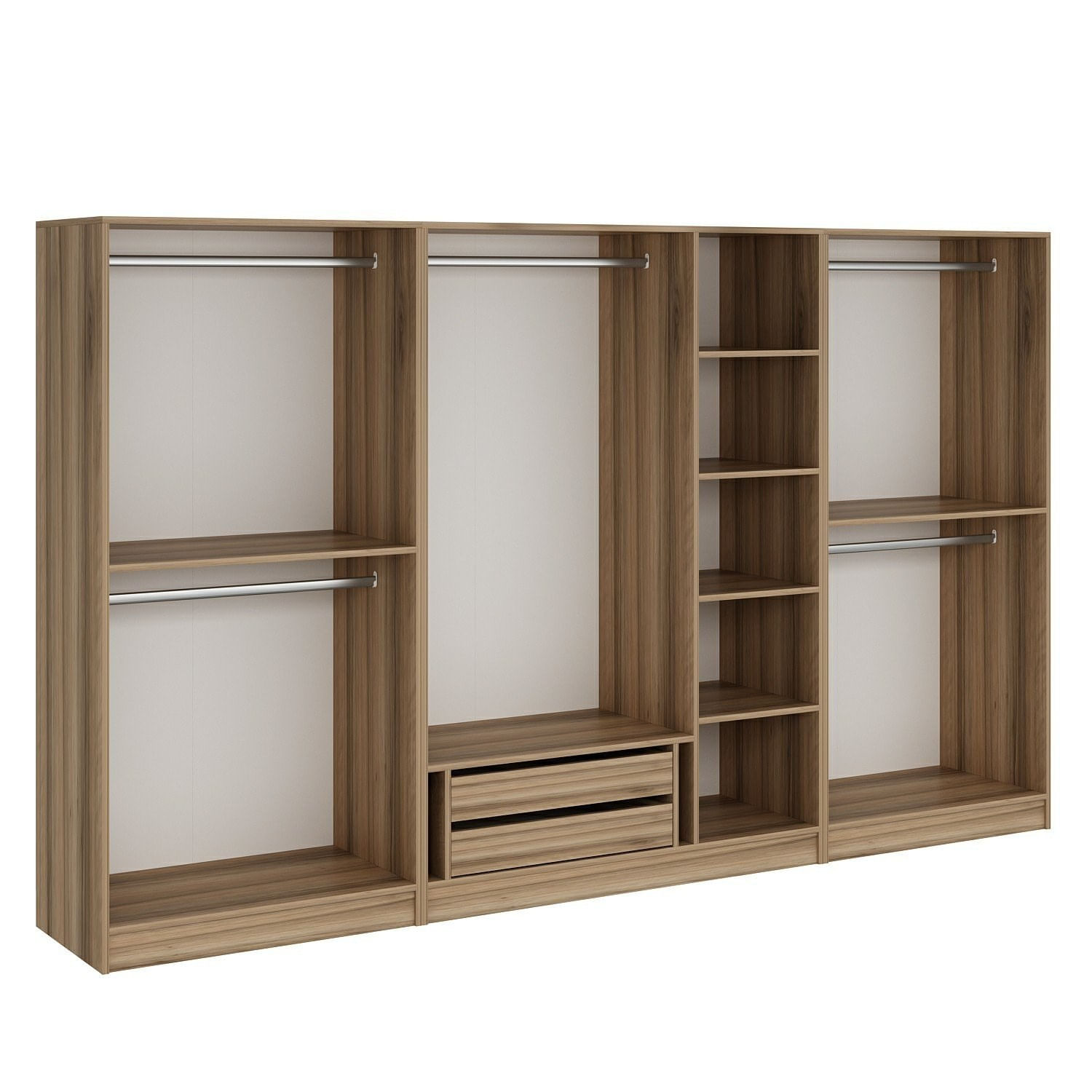 Dulap Hanah Home, PAL melaminat, 315 x 52 x 190 cm, dore, 506MNR2619 — imaginea 3