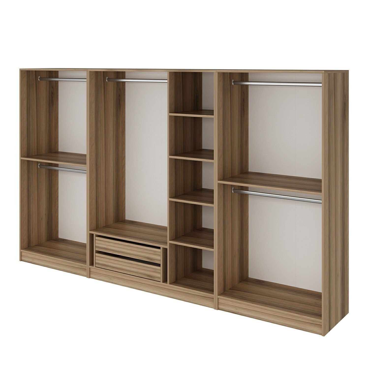 Dulap Hanah Home, PAL melaminat, 315 x 52 x 190 cm, dore, 506MNR2619 — imaginea 6