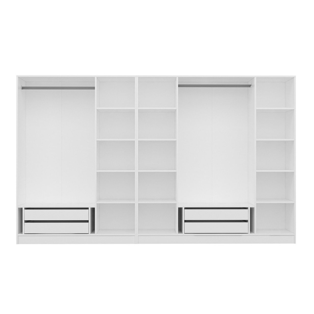 Dulap Hanah Home, PAL melaminat, 315 x 52 x 210 cm, alb, 506MNR3524 — imaginea 4
