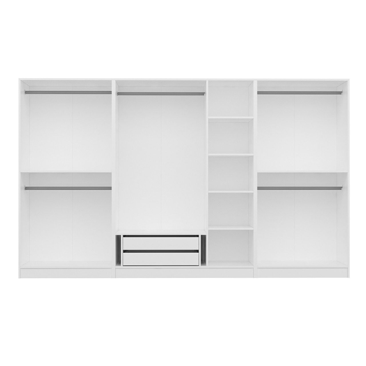 Dulap Hanah Home, PAL melaminat, 315 x 52 x 210 cm, alb, 506MNR3522 — imaginea 2