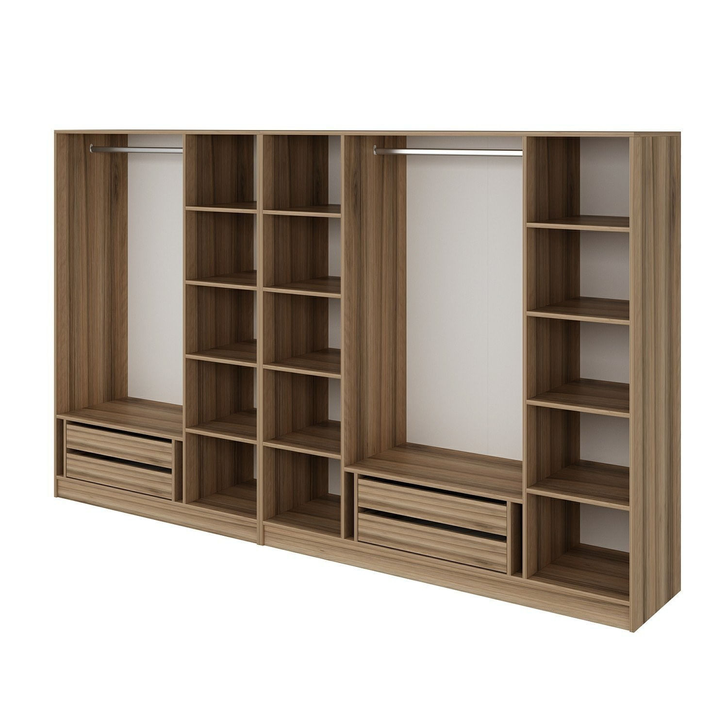 Dulap Hanah Home, PAL melaminat, 315 x 52 x 210 cm, dore, 506MNR2622 — imaginea 2