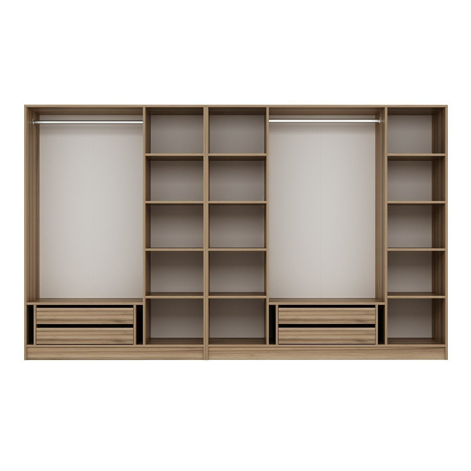 Dulap Hanah Home, PAL melaminat, 315 x 52 x 210 cm, dore, 506MNR2622 — imaginea 4