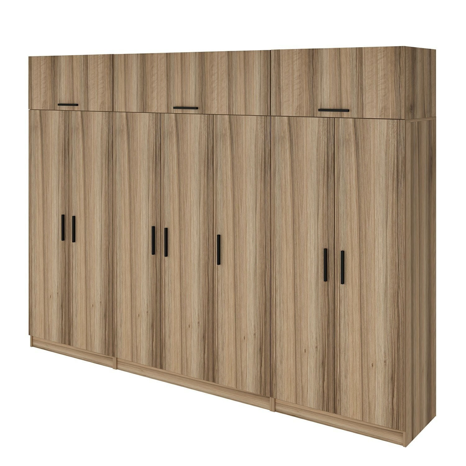 Dulap Hanah Home, PAL melaminat, 315 x 52 x 235 cm, nuc, 506MNR3583 — imaginea 2