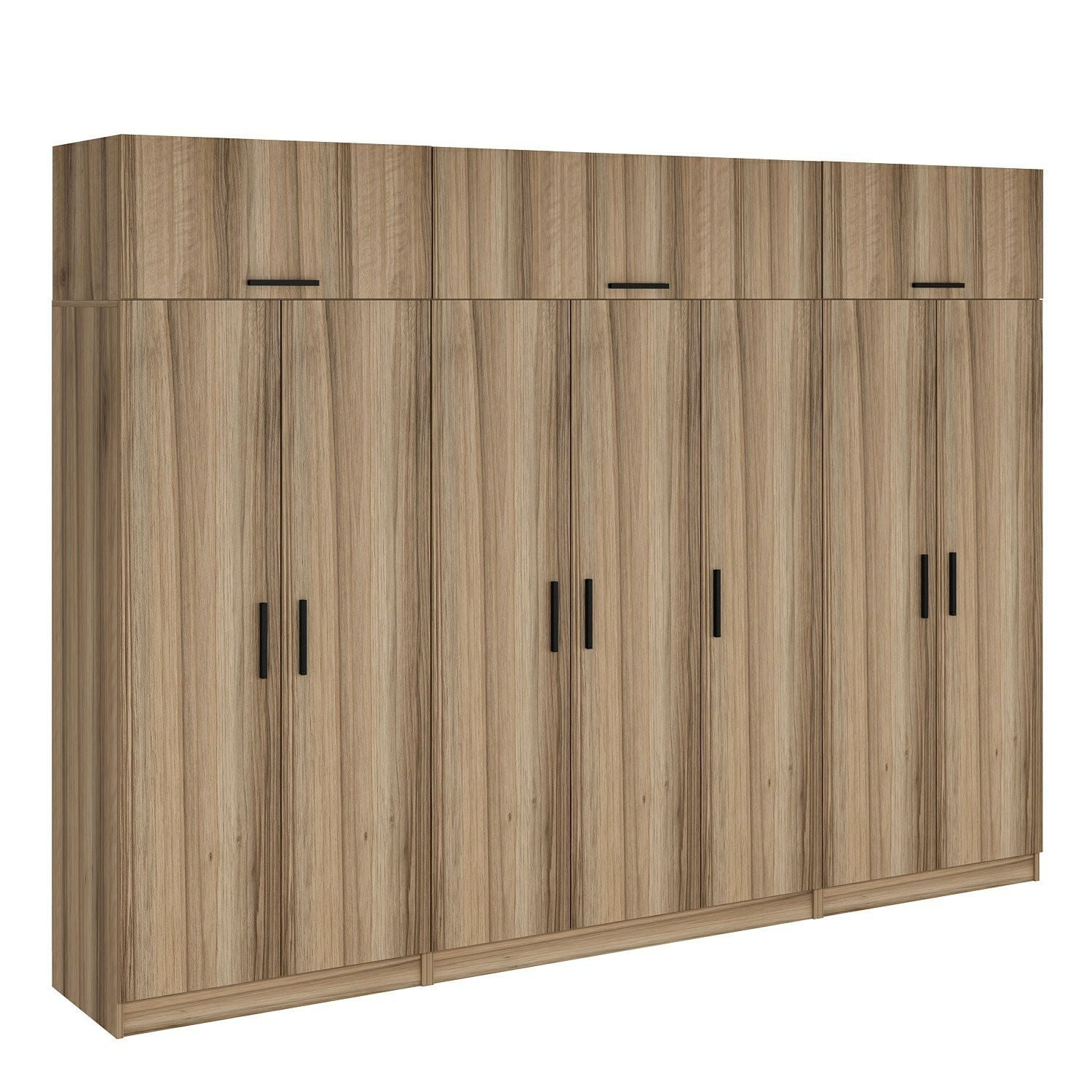 Dulap Hanah Home, PAL melaminat, 315 x 52 x 235 cm, nuc, 506MNR3583 — imaginea 6