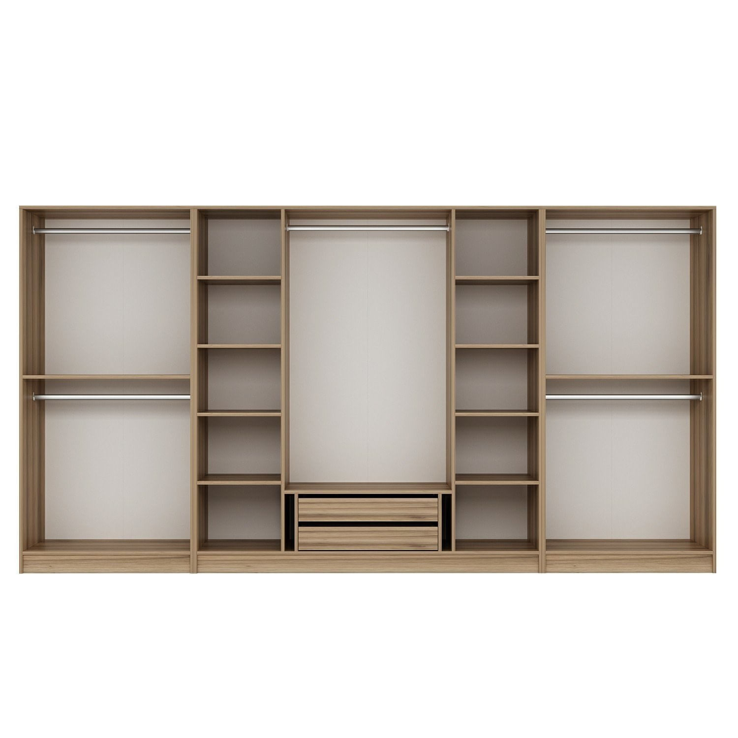 Dulap Hanah Home, PAL melaminat, 360 x 52 x 210 cm, dore, 506MNR2778 — imaginea 2