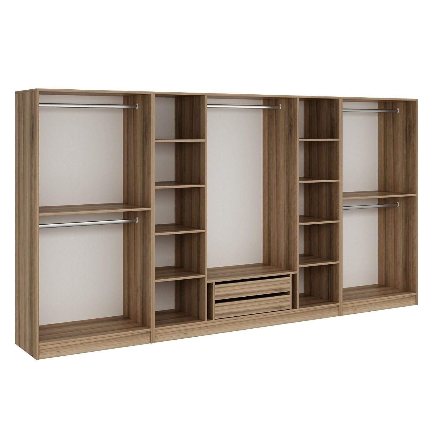 Dulap Hanah Home, PAL melaminat, 360 x 52 x 190 cm, dore, 506MNR2777 — imaginea 4