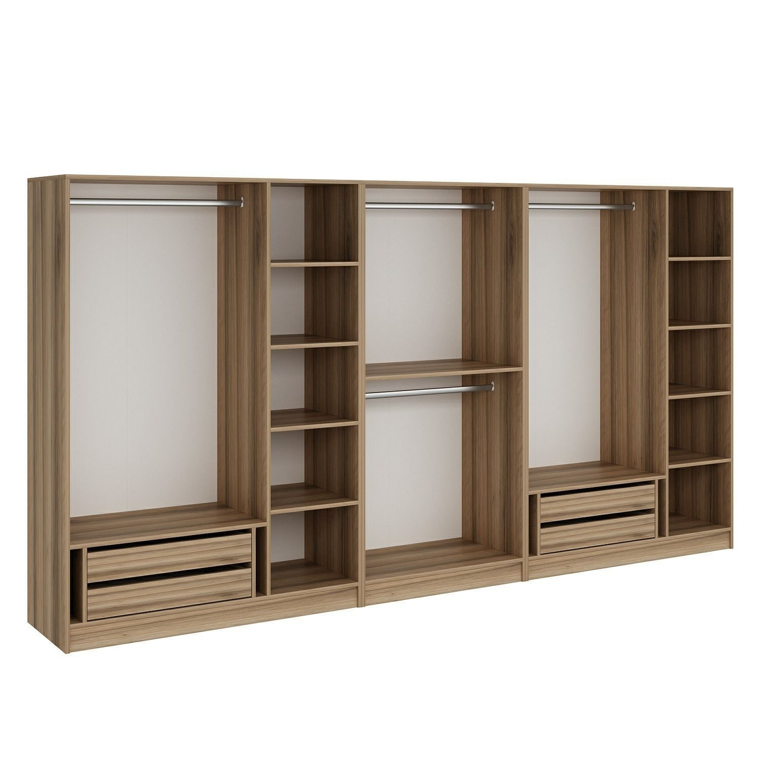 Dulap Hanah Home, PAL melaminat, 360 x 52 x 190 cm, dore, 506MNR2779 — imaginea 3