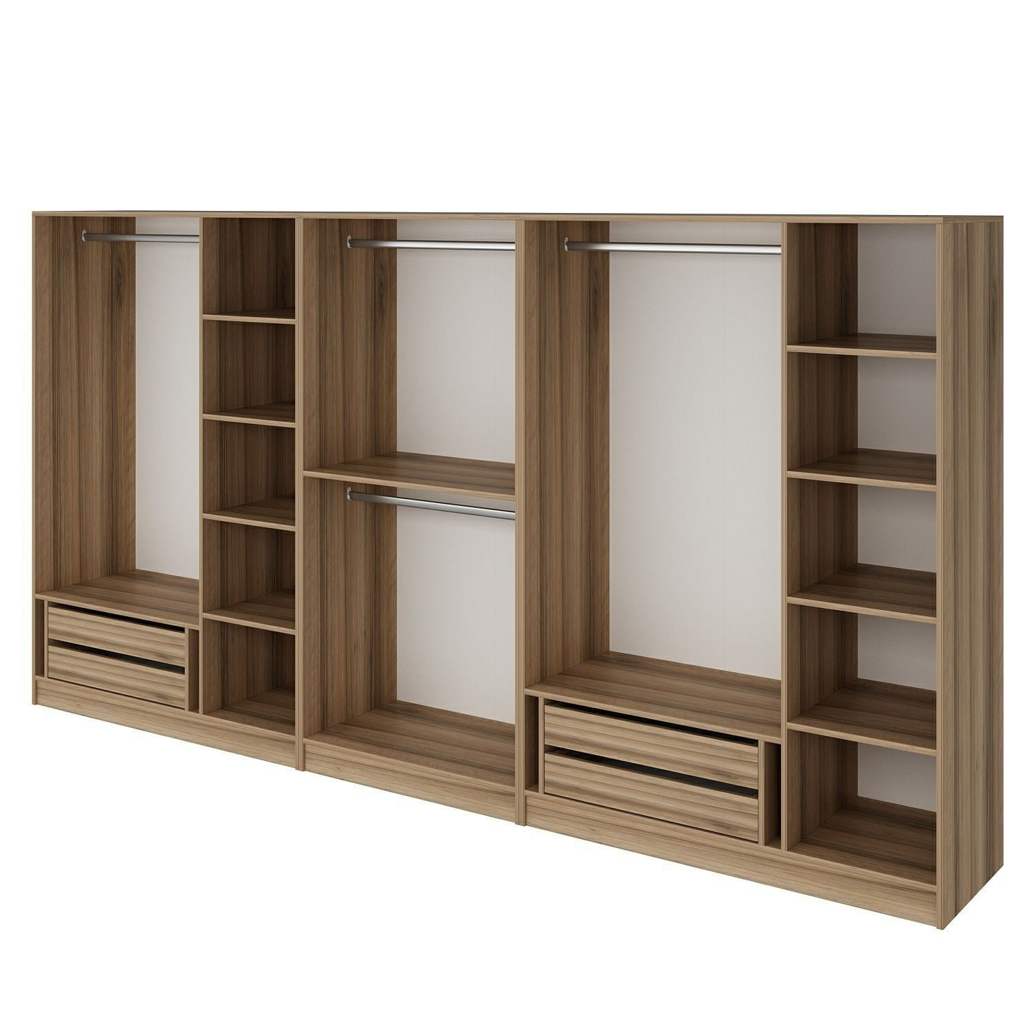 Dulap Hanah Home, PAL melaminat, 360 x 52 x 190 cm, dore, 506MNR2779 — imaginea 5