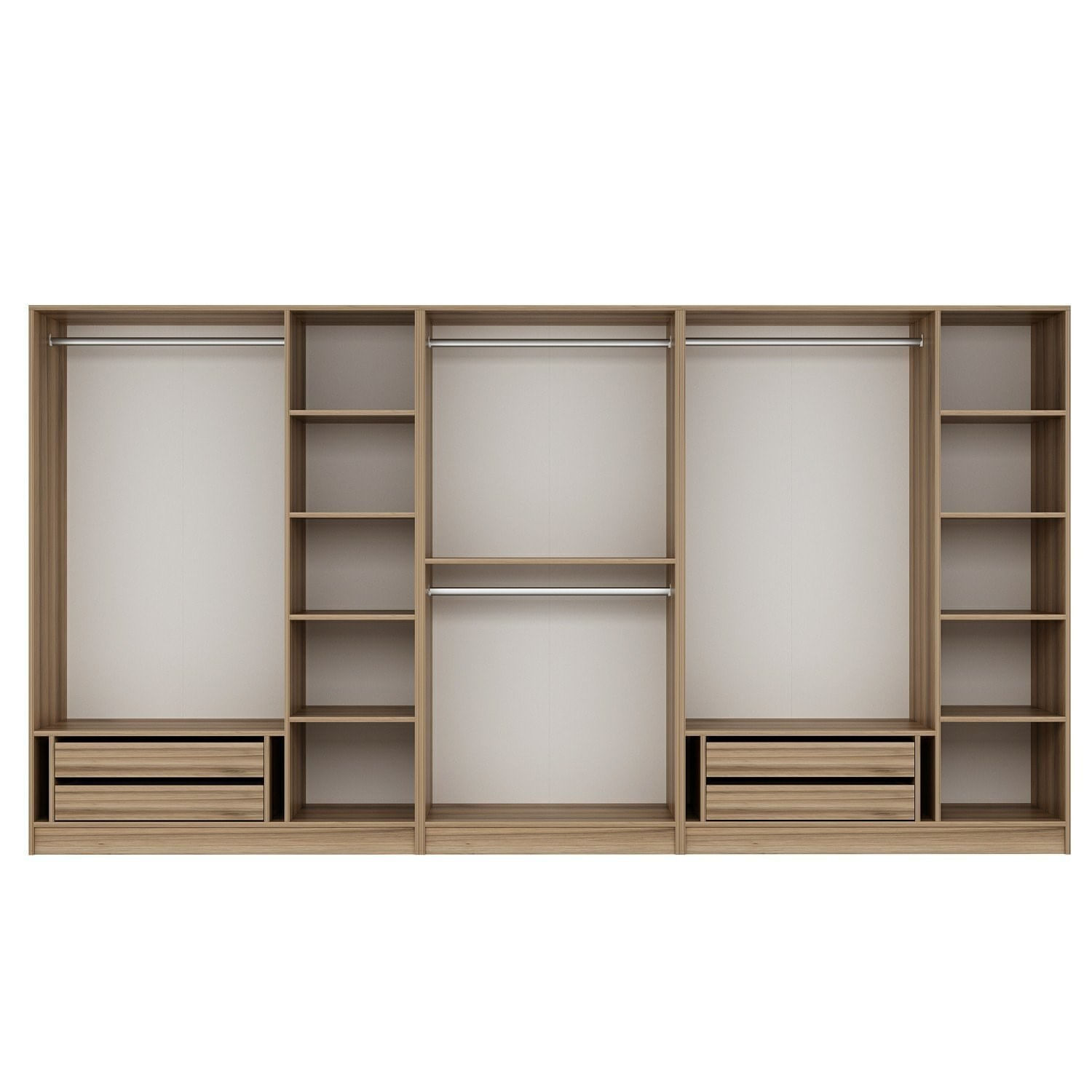 Dulap Hanah Home, PAL melaminat, 360 x 52 x 190 cm, dore, 506MNR2779 — imaginea 7
