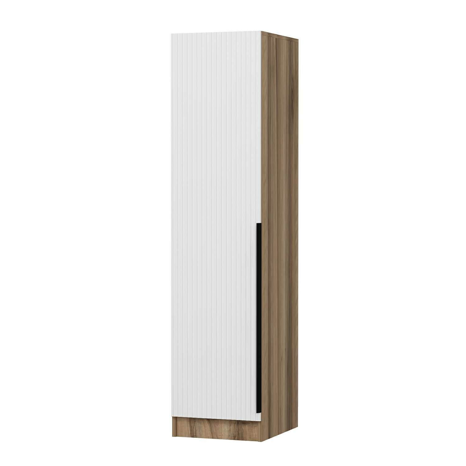 Dulap Hanah Home, PAL melaminat, 45 x 52 x 190 cm, alb/dore, 506MNR3647 — imaginea 2