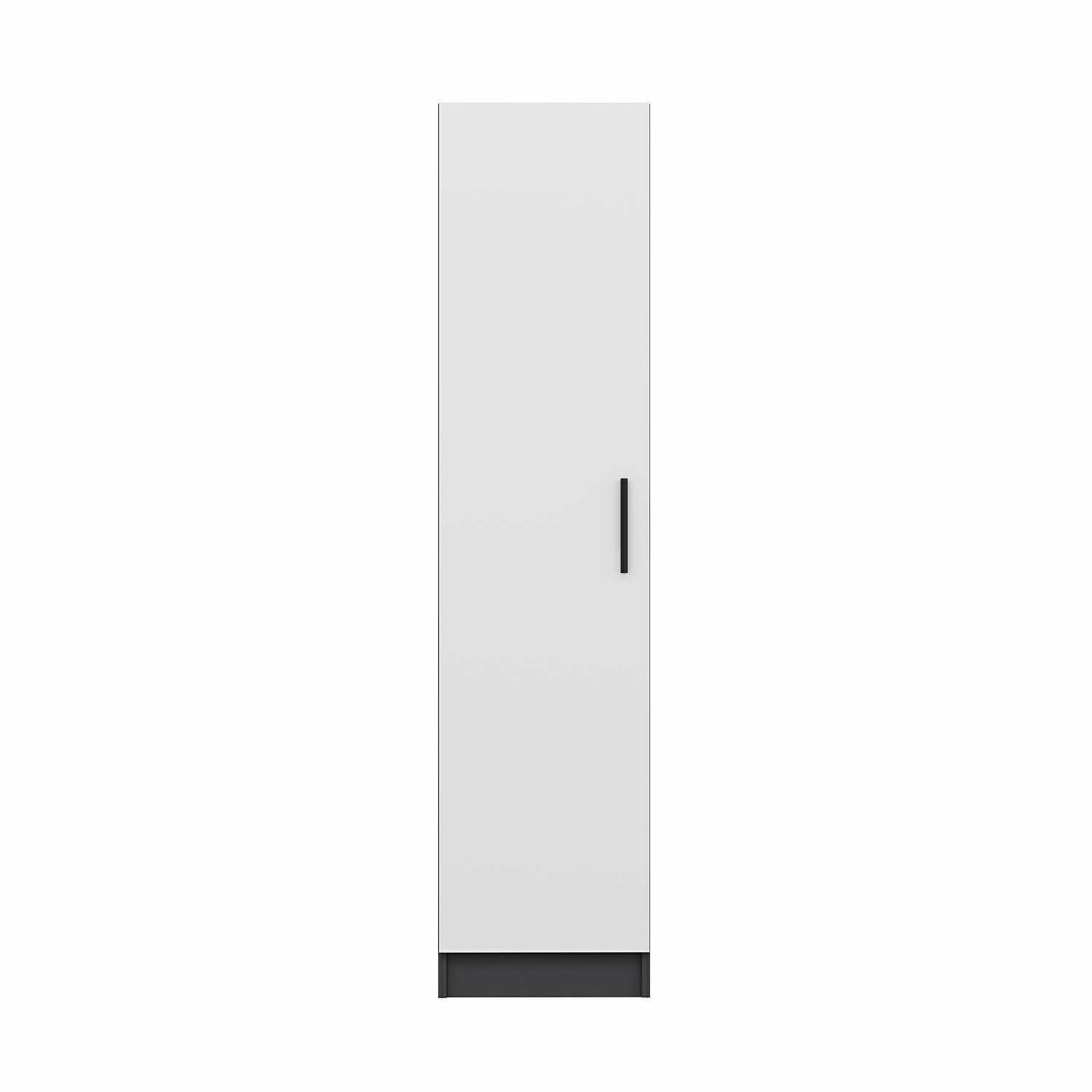 Dulap Hanah Home, PAL melaminat, 45 x 52 x 210 cm, alb/antracit, 506MNR3666 — imaginea 2