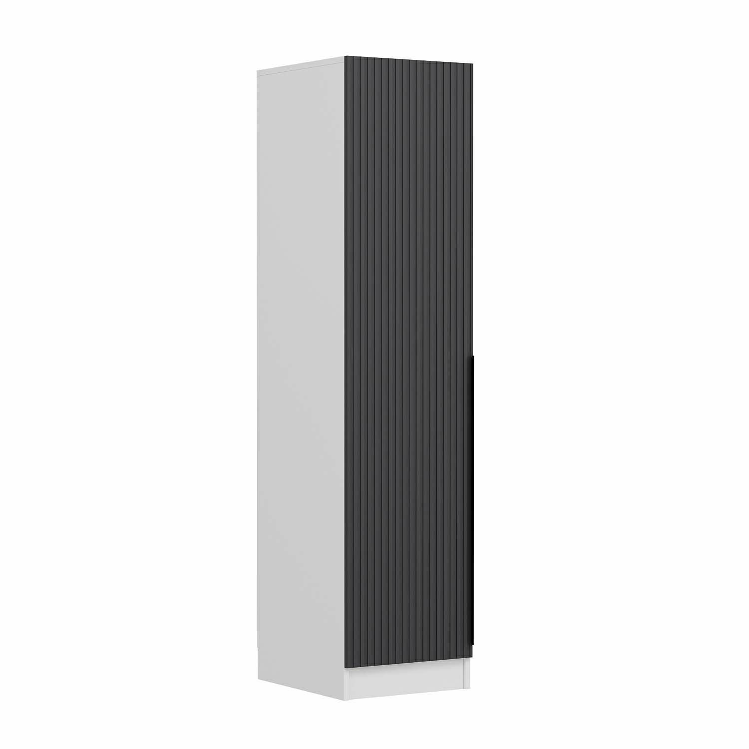Dulap Hanah Home, PAL melaminat, 45 x 52 x 210 cm, antracit/alb, 506MNR3684 — imaginea 4
