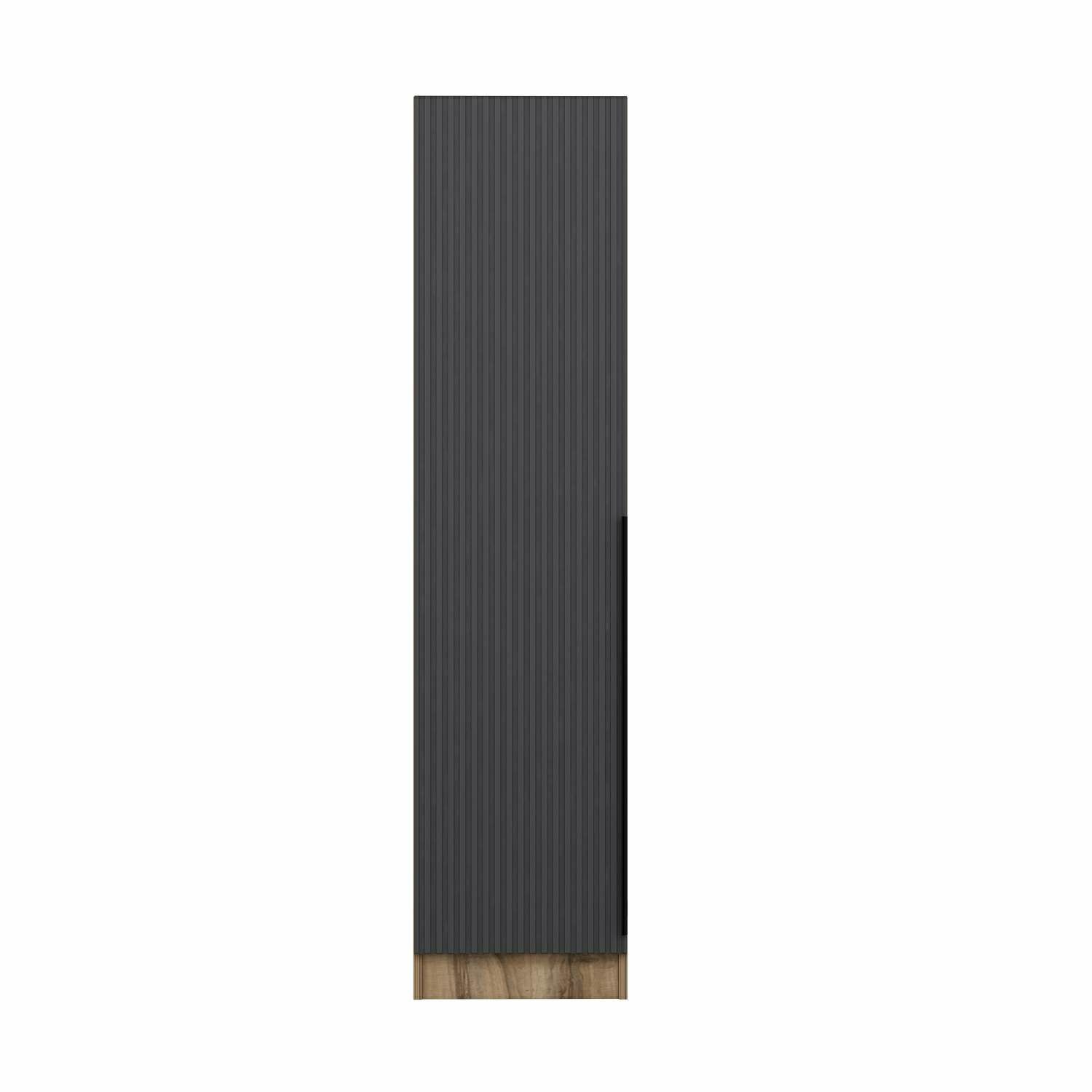 Dulap Hanah Home, PAL melaminat, 45 x 52 x 210 cm, antracit/dore, 506MNR3644 — imaginea 6