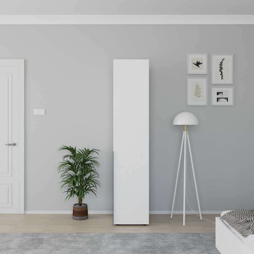 Dulap Hanah Home, PAL melaminat, 45 x 55.3 x 210 cm, alb, 479ADR1910 — imaginea 2