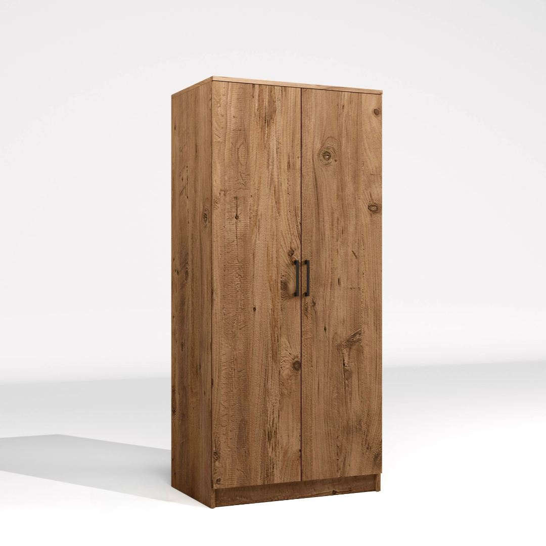 Dulap Hanah Home, PAL melaminat, 80 x 51.8 x 180 cm, atlantic pine, 350MWD1133 — imaginea 6