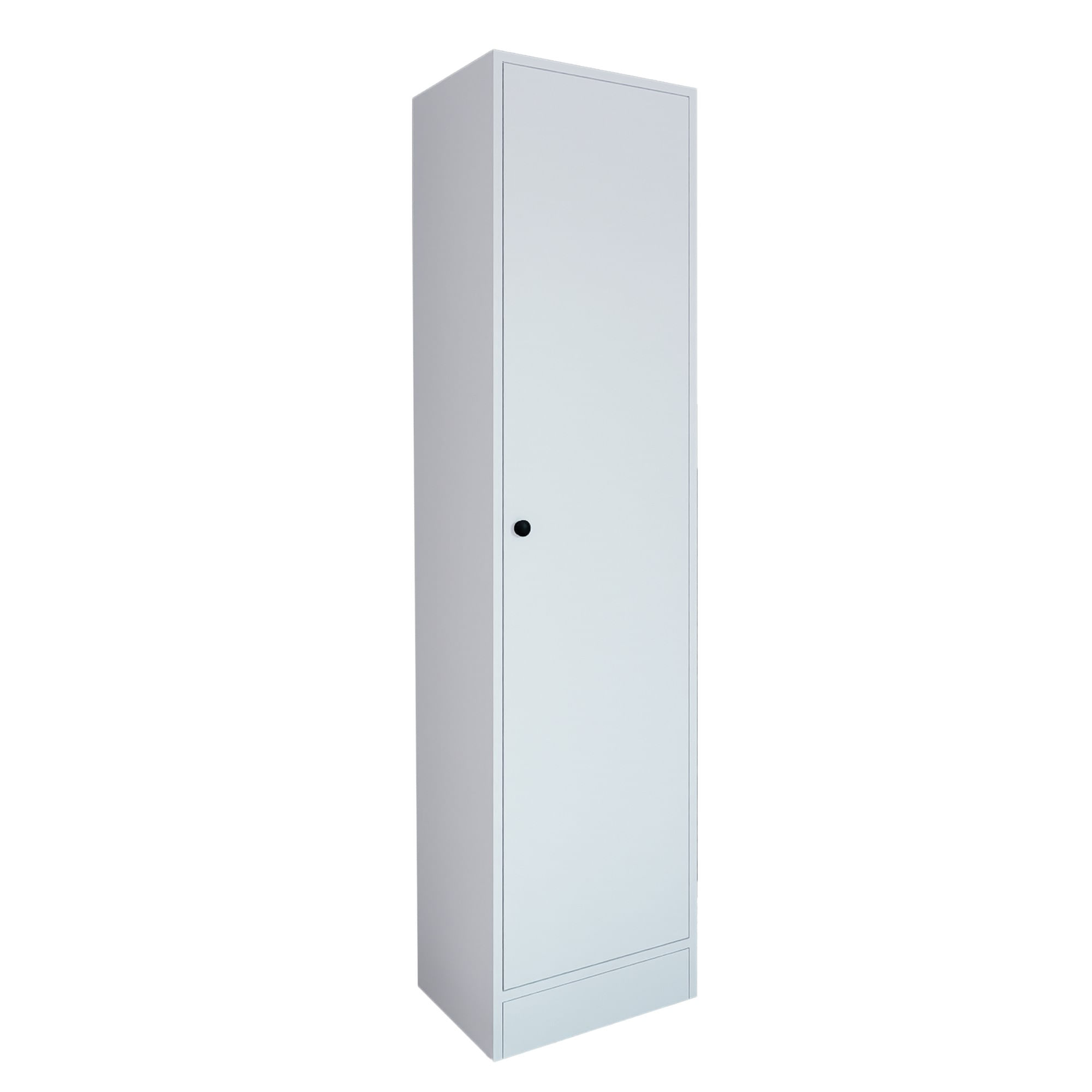 Dulap Hanah Home, PAL melaminat, 45 x 53 x 182 cm, alb mat, 350MWD1102 — imaginea 3
