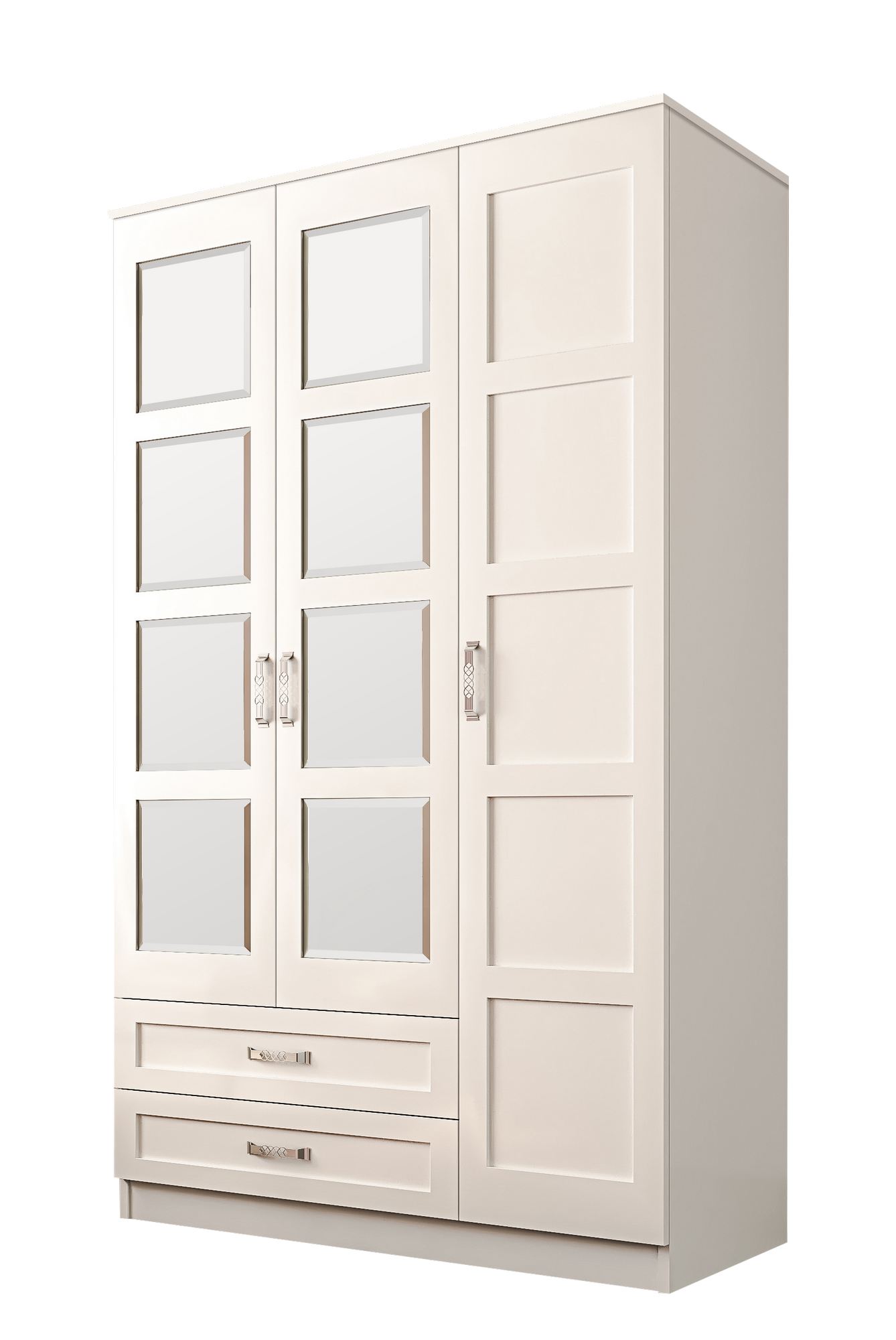 Dulap Hanah Home, PAL melaminat, 52 x 184 cm, alb mat, 167RAB1109 — imaginea 2