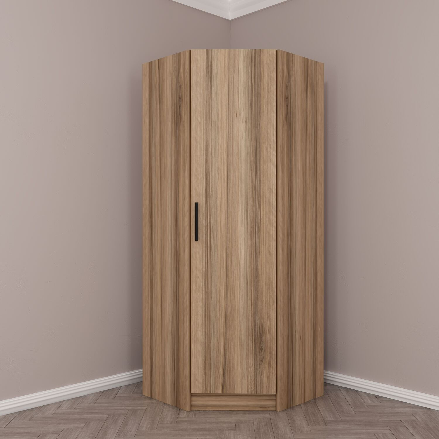 Dulap Hanah Home, PAL melaminat, 74 x 52 x 210 cm, nuc, 506MNR2195 — imaginea 7