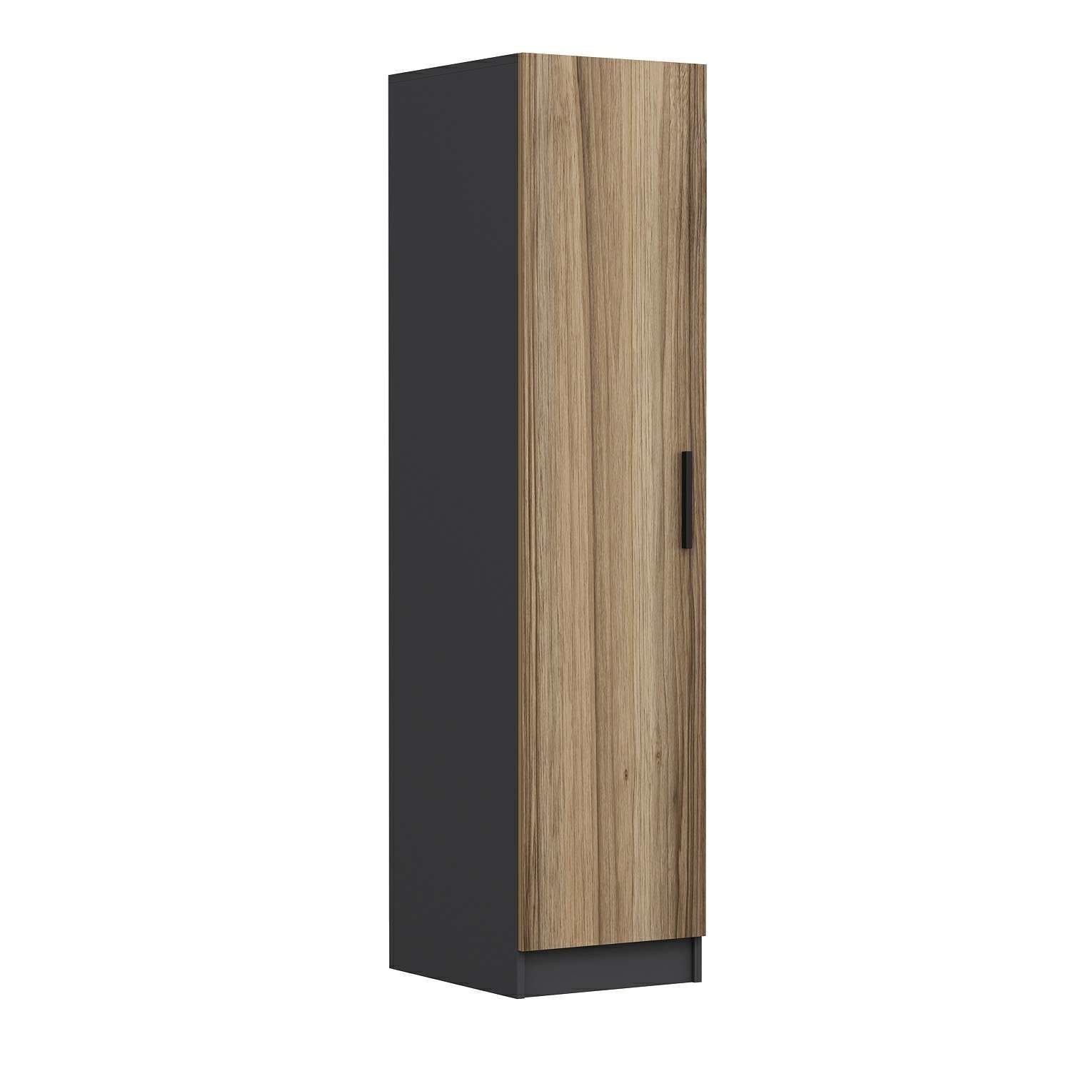 Dulap Hanah Home, PAL melaminat, 45 x 52 x 210 cm, nuc/antracit, 506MNR3672 — imaginea 2