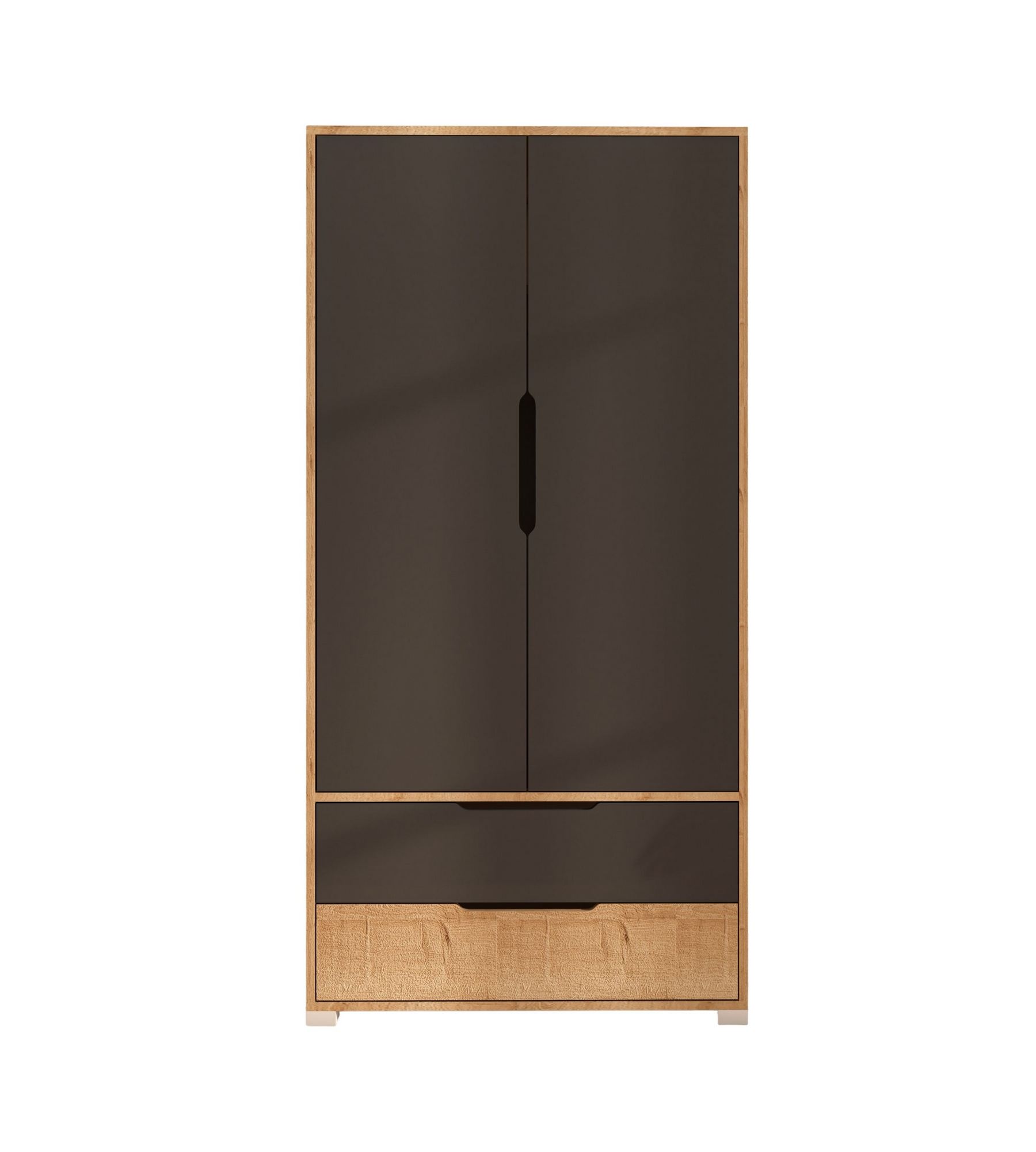 Dulap Hanah Home, PAL melaminat, 90 x 45 x 183 cm, sapphire stejar/antracit, 469ORN1106 — imaginea 4