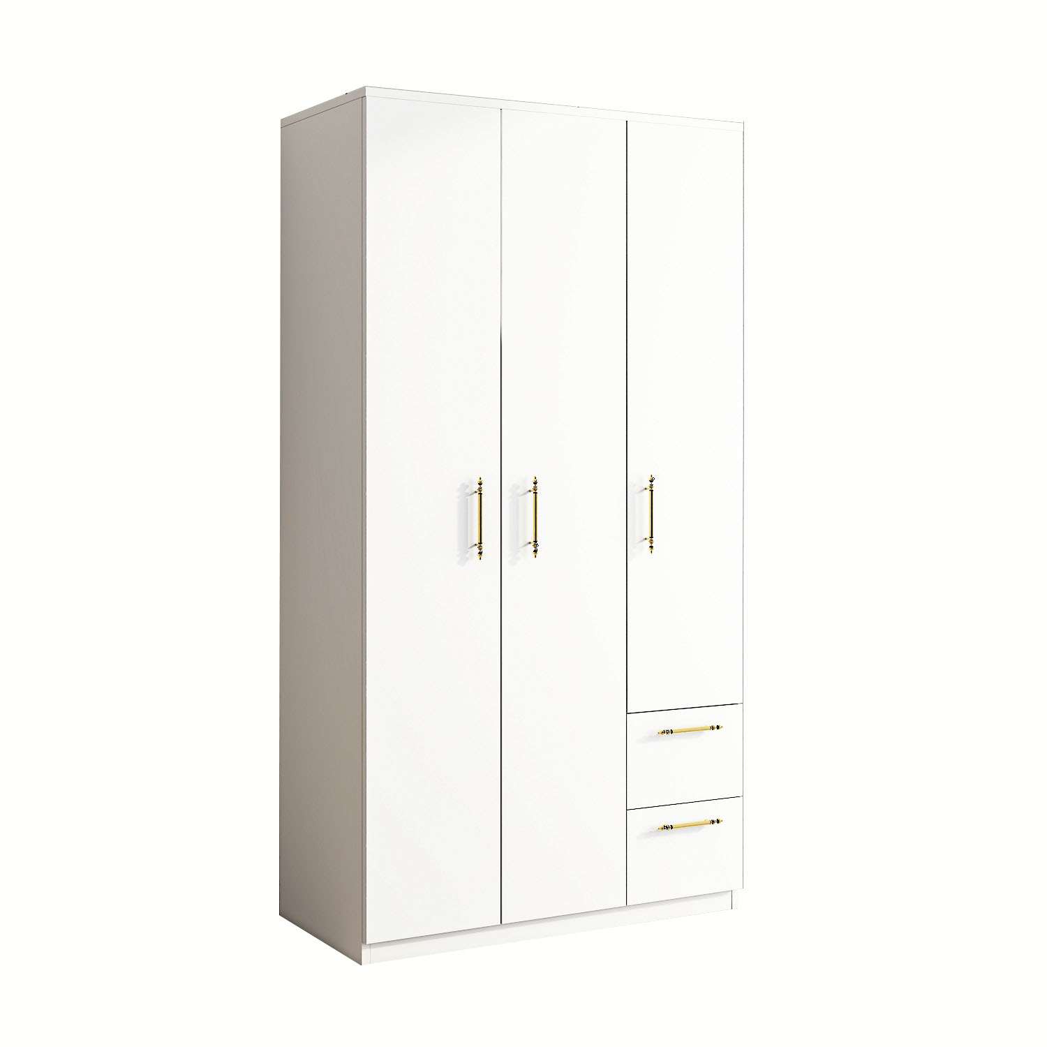 Dulap Hanah Home, PAL melaminat, 90 x 45 x 171.8 cm, alb, 382NRC2203 — imaginea 4