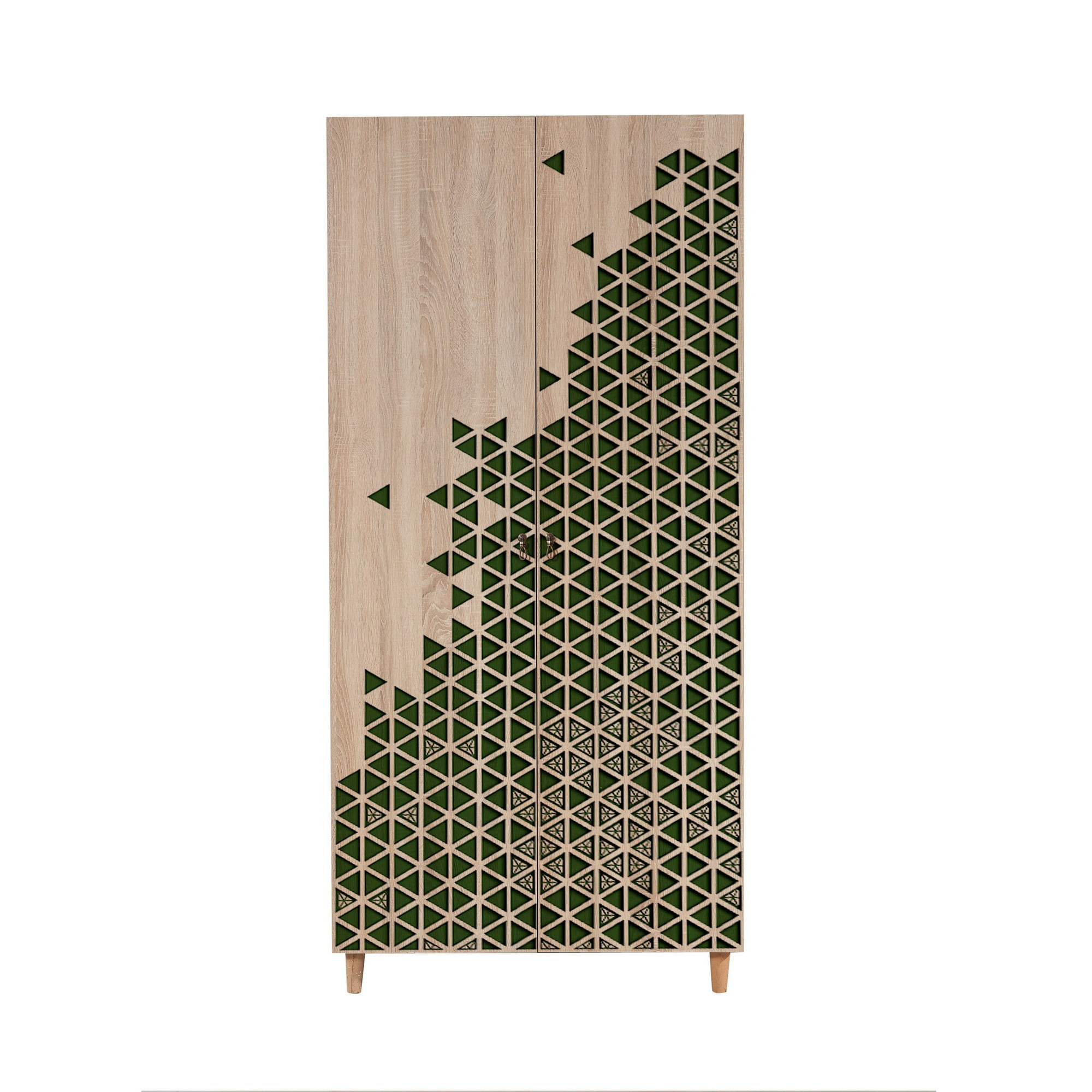 Dulap Hanah Home, PAL melaminat, 90 x 52 x 192 cm, stejar sonoma, 869VEL4230 — imaginea 3