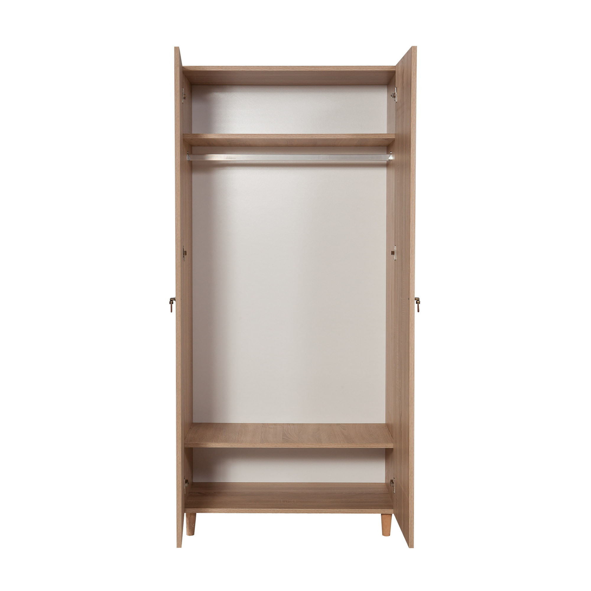Dulap Hanah Home, PAL melaminat, 90 x 52 x 192 cm, stejar sonoma, 869VEL4230 — imaginea 8