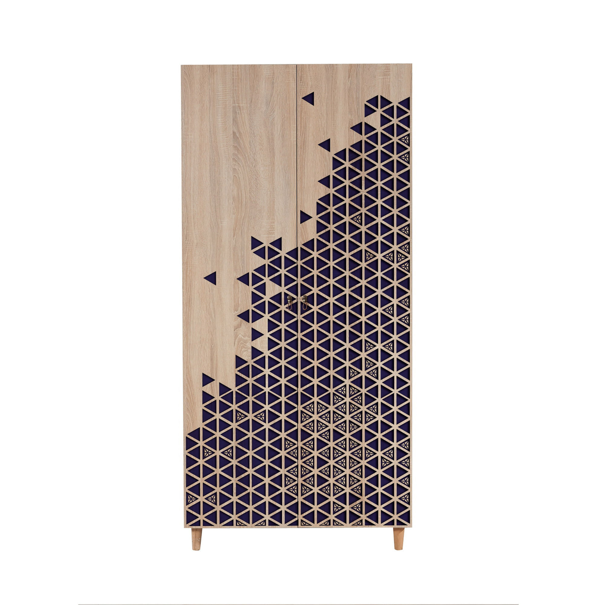 Dulap Hanah Home, PAL melaminat, 90 x 52 x 192 cm, stejar sonoma, 869VEL4232 — imaginea 7