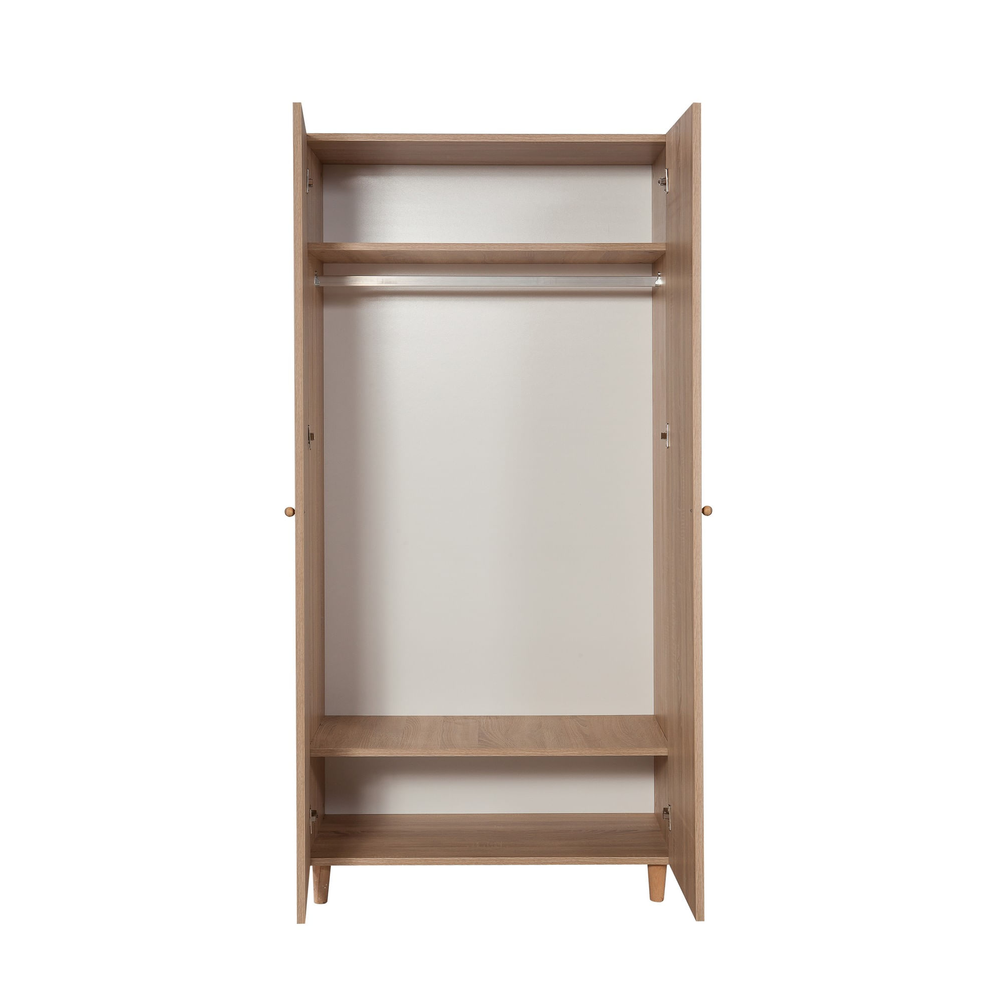 Dulap Hanah Home, PAL melaminat, 90 x 52 x 192 cm, stejar sonoma, lemn masiv, 869VEL8685 — imaginea 5