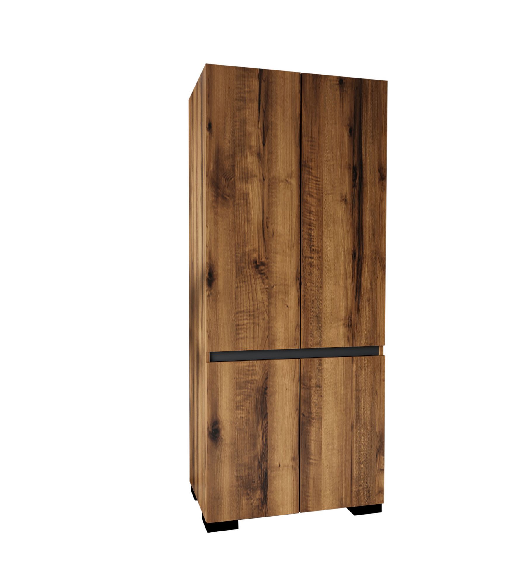 Dulap Hanah Home, PAL melaminat, 90 x 52 x 210 cm, nuc/antracit, 469ORN1111 — imaginea 4