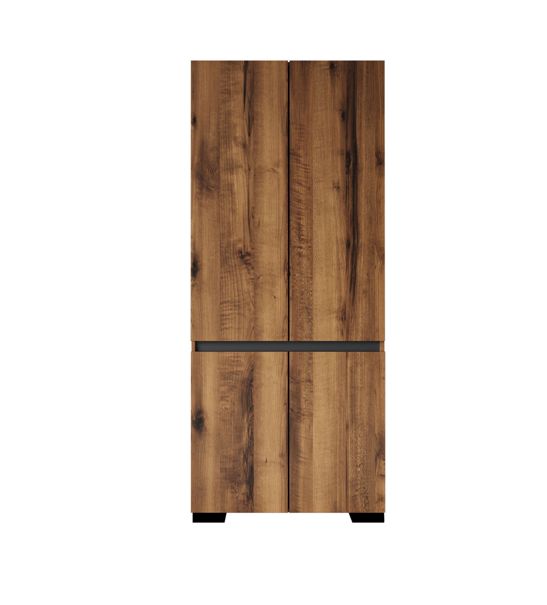 Dulap Hanah Home, PAL melaminat, 90 x 52 x 210 cm, nuc/antracit, 469ORN1111 — imaginea 6