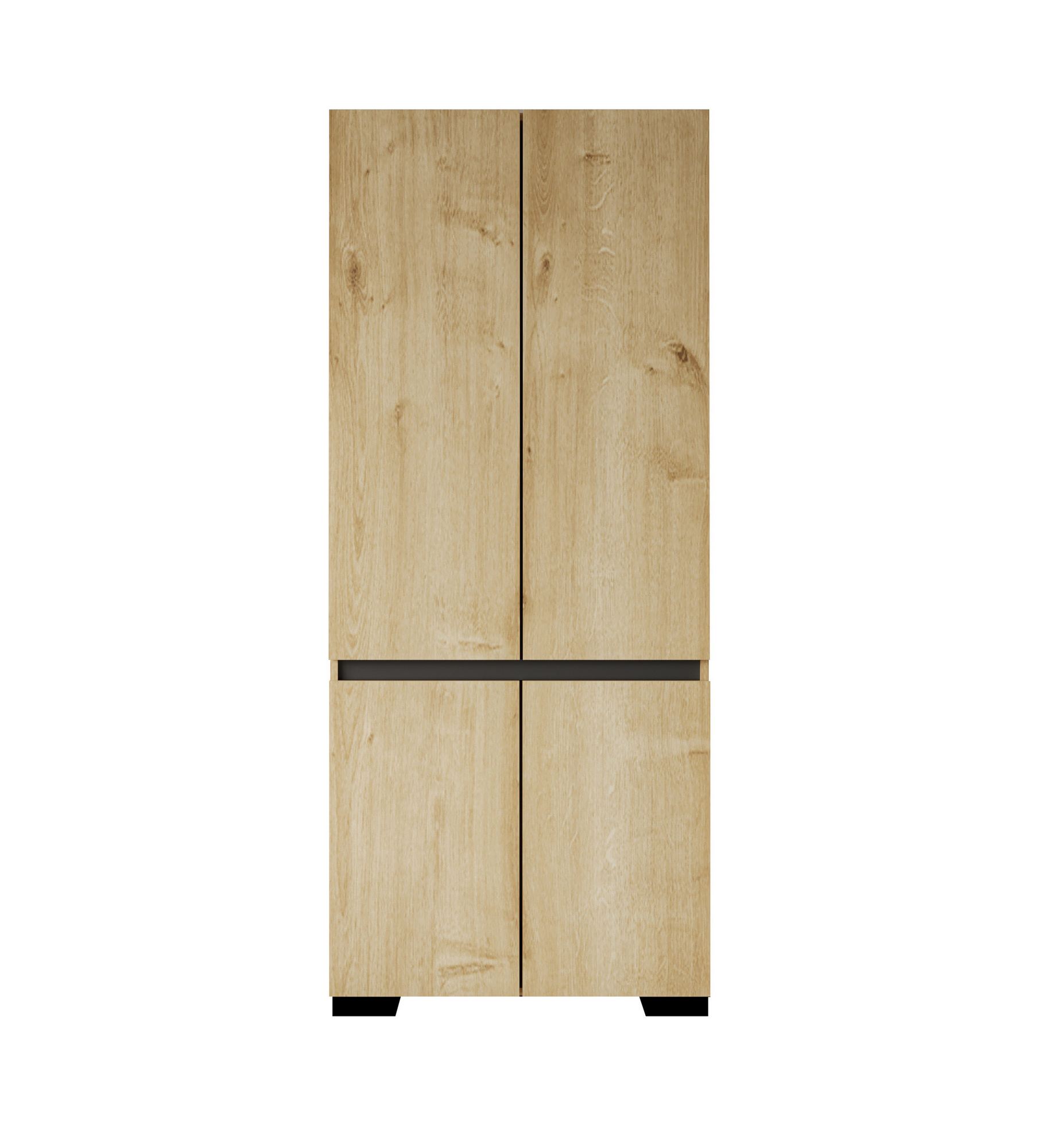 Dulap Hanah Home, PAL melaminat, 90 x 52 x 210 cm, sapphire stejar/antracit, 469ORN1112 — imaginea 5