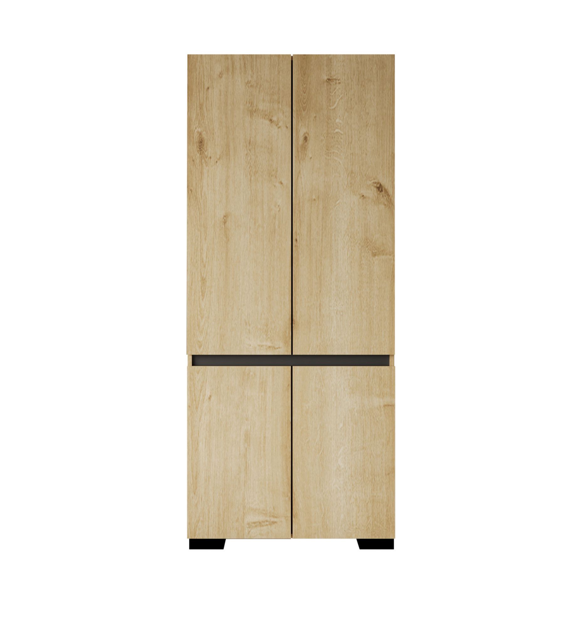 Dulap Hanah Home, PAL melaminat, 90 x 52 x 210 cm, sapphire stejar/antracit, 469ORN1114 — imaginea 3