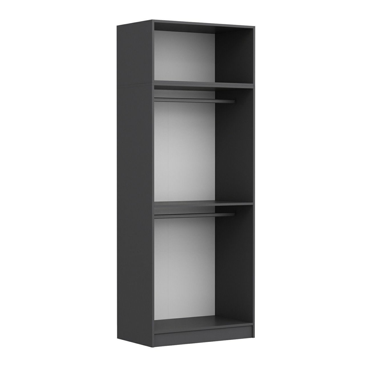 Dulap Hanah Home, PAL melaminat, 90 x 52 x 255 cm, antracit, 506MNR2230 — imaginea 5