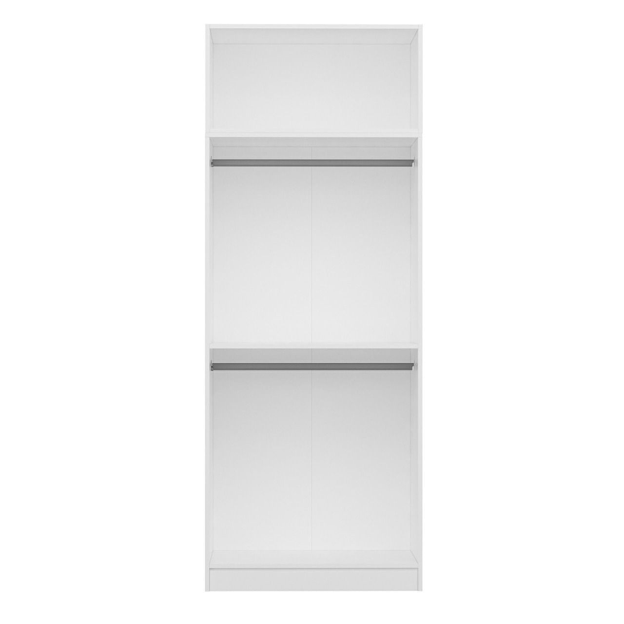 Dulap Hanah Home, PAL melaminat, 90 x 52 x 255 cm, alb, 506MNR2236 — imaginea 4